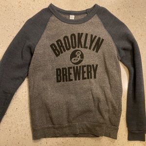 Small color block Brooklyn Brewery sweater! Size small alternative apparel